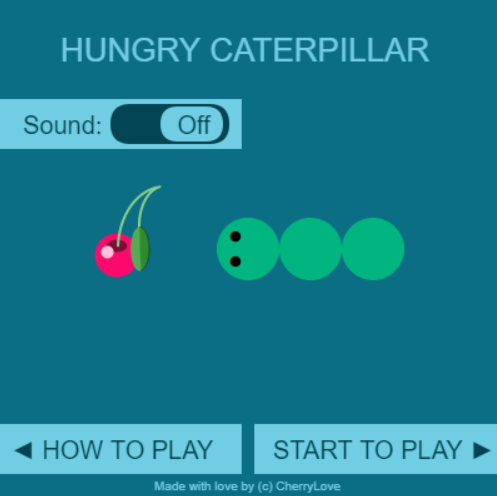 screenshot of Hungry caterpillar game